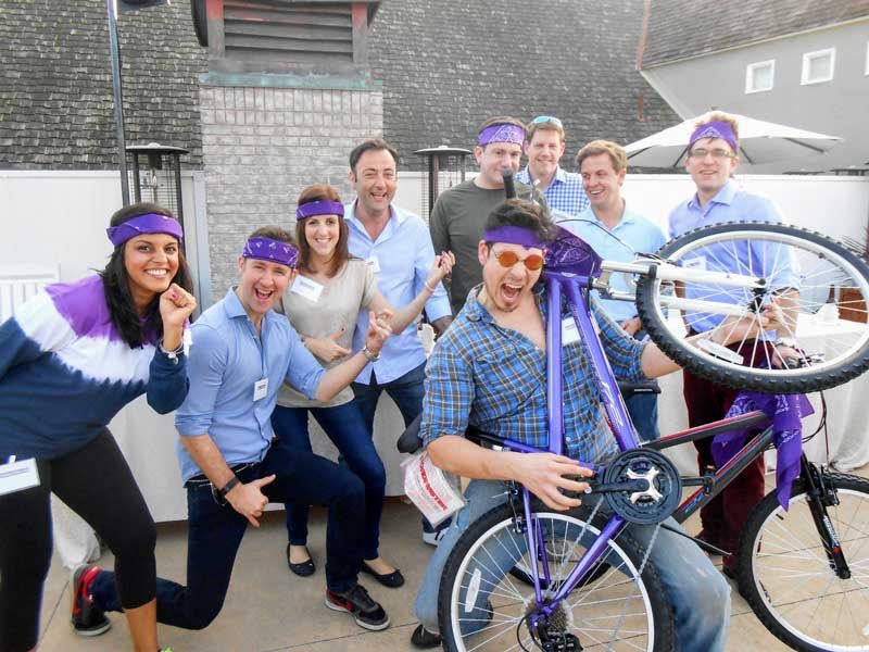 GET IN THE GAME TO BECOMING THE WINNING TEAM for the CHARITY BIKE BUILD community service teambuilding group challenge | Out of the Ordinary Group Adventures