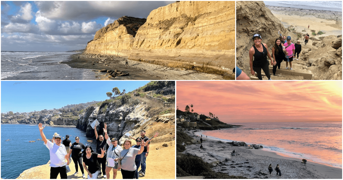 image Collage of people on the beach