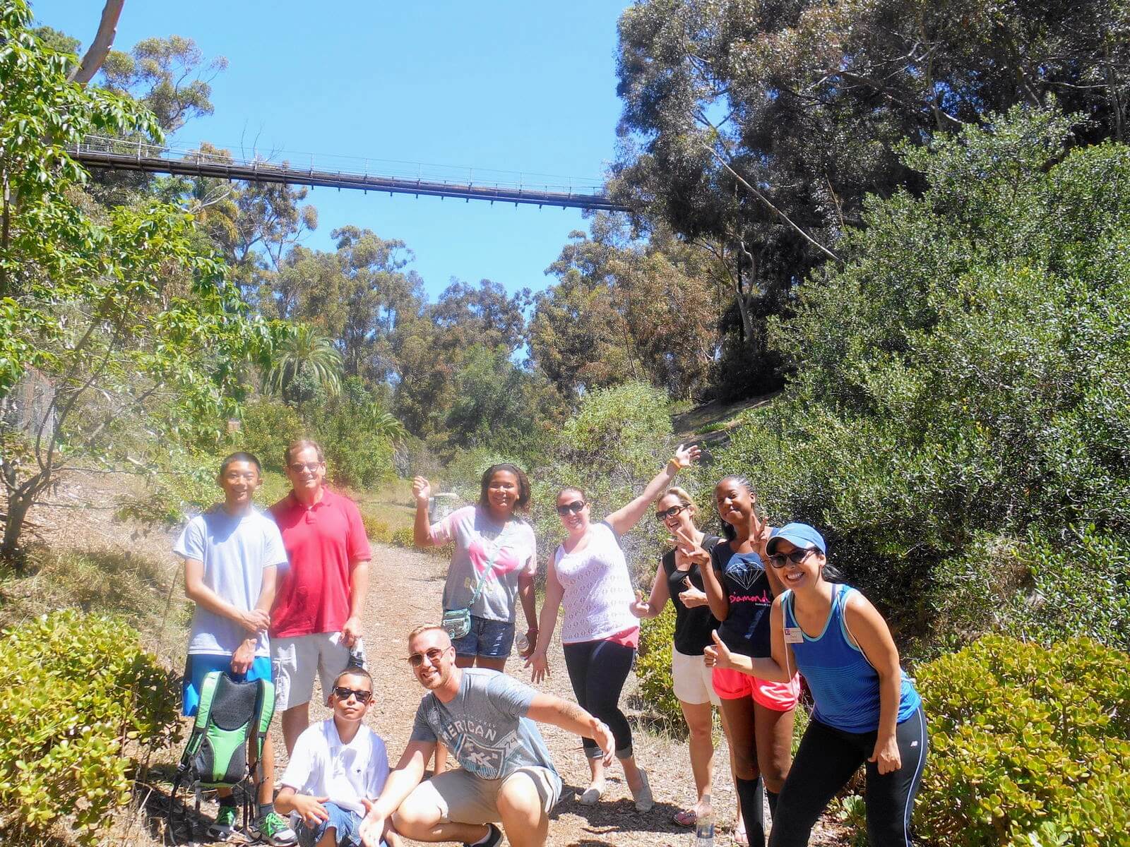 Exploring outdoors on a walking outing